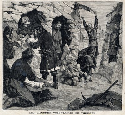 Die Freiwilligen von Tiraspol in Moldawien, die Märtyrer werden wollen, sind am Leben. In „Le Petit Parisien“ am 23.05.1897. Private Sammlung von French School