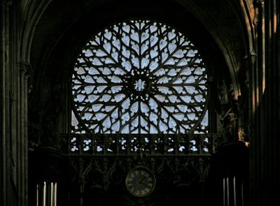 Vestrosevinduet (rosenvindue - indvendigt) af French School