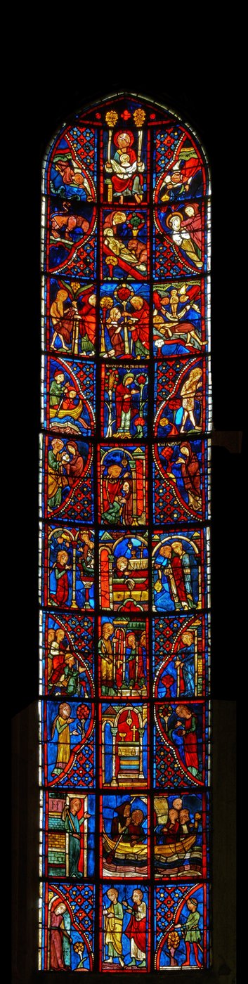 Vinduet til St. Mary den egyptiske af French School