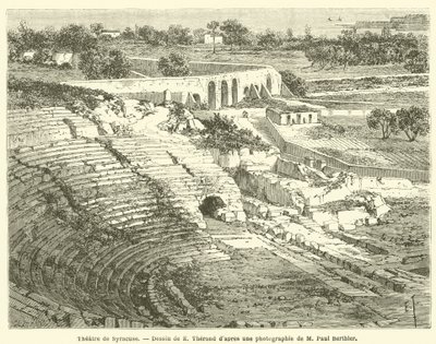 Theatre de Syracuse (gravering) af French School