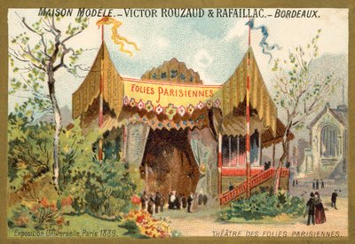 Theatre des Folies Parisiennes, Verdensudstillingen, Paris af French School
