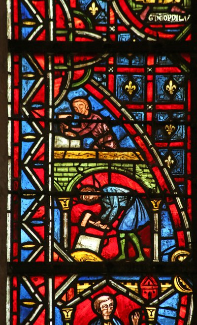 Theophilus bygger en kirke af French School