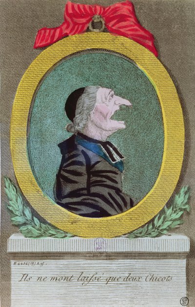 De har kun efterladt mig to Stubbe, 2. November 1789 af French School