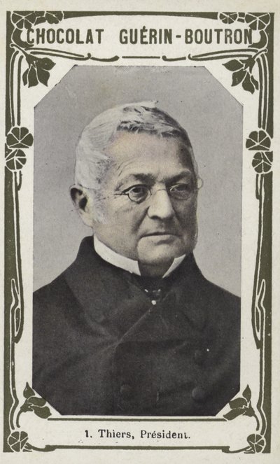 Thiers, præsident (farvet foto) af French School
