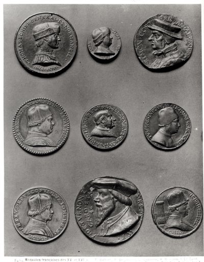 Thomas Bohier, 1513, Pierre Briconnet, Simon Costieres, Robert Briconnet, kardinal Guillaume dEstouteville (ca. 1403-83), Jean Carondelet (1468-1545), Pierre de Sacierges, kardinal F. de Tournon, 1535, af French School