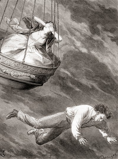 Thomas Harris, opfindsom London-videnskabsmand og løjtnant og banebrydende engelsk ballonist, der faldt i døden fra en luftballon den 25. maj 1824, fra 