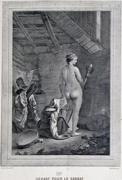 Heksens toilet før sabbatten - Frankrig af French School