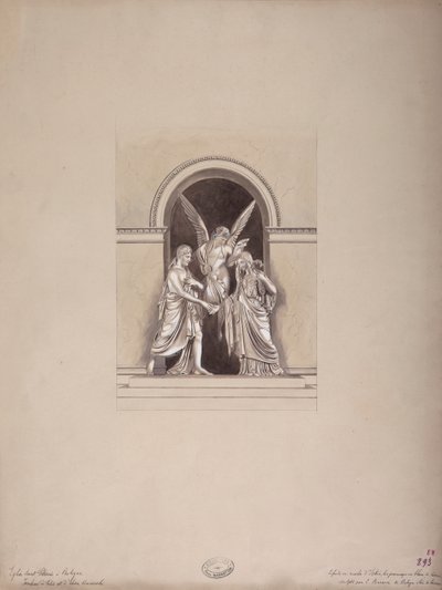 Felix og Elisa Baciocchis grav, San Petronio-basilikaen, Bologna, ca. 1900-20 af French School