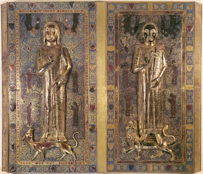 Grav af Jean (1234-50) og Blanche (1234-50) af Frankrig, børn af Ludvig IX (1214-70) og Marguerite af Provence (guld og emalje) af French School