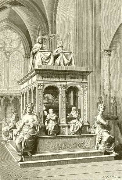 Grav af Ludvig XII og Anne af Bretagne ved Saint Denis af French School