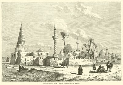 Sheikh Omars grav i Bagdad (gravering) af French School