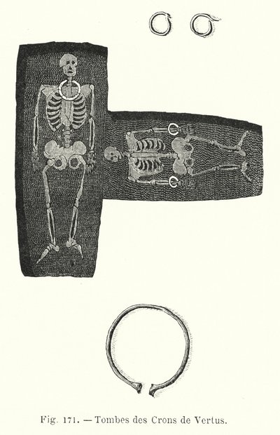 Crons de Vertus grave (gravering) af French School
