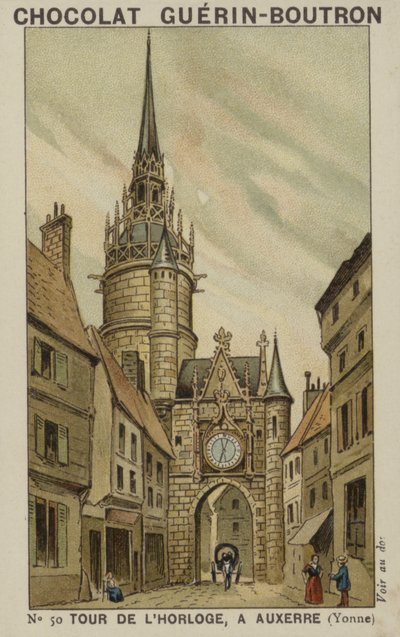 Clock Tower, i Auxerre, Yonne af French School