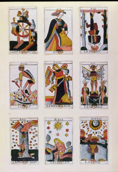 Traditionelle tarotkort af French School