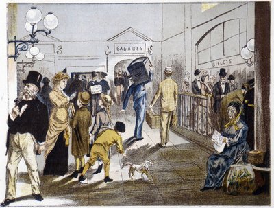 Stationshal, slutningen af 1800-tallet af French School