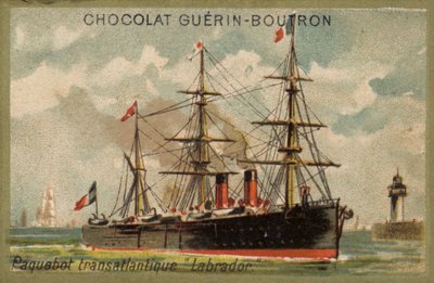 Transatlantisk liner Labrador (chromolitho) af French School
