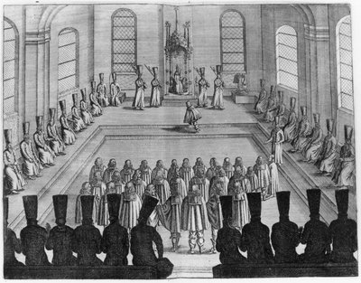 Zar Alexei I Mikhailovich (1629-76) modtager en ambassade fra Vesten, fra bind I af meget nysgerrige og meget kendte rejser lavet i Moskovsk, Tartarisk og Persien af ​​Adam Olearius, oversat af Wicq af French School