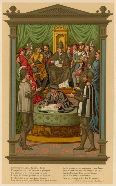 To Chevaliers, der holder et argument om den ubesmittede undfangelse af French School