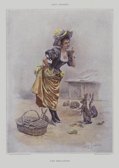 Une Education (An Education) (farve litho) af French School