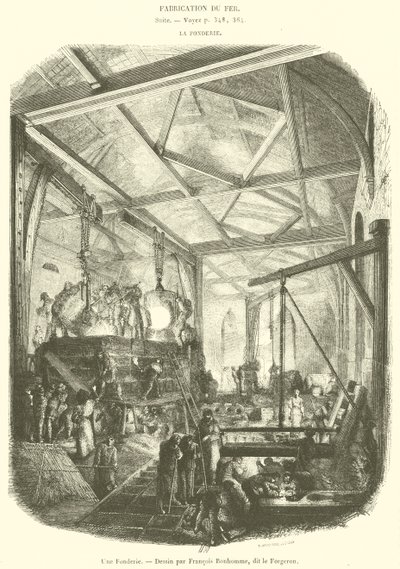 Et støberi (gravering) af French School