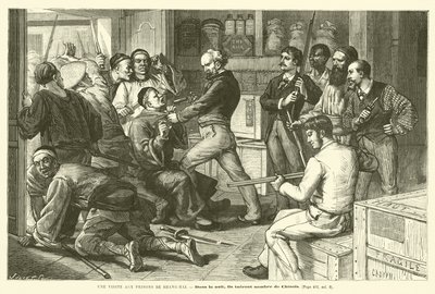 Et besøg i Shanghais fængsler (gravering) af French School