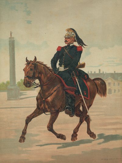 Uidentificeret fransk soldat til hest af French School