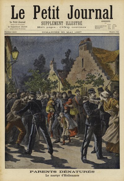 Unaturlige forældre, Hellemmes, Frankrig, 1897 af French School
