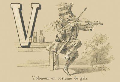 V: Spillemand i gallakostume af French School