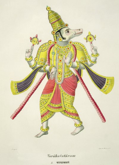 Varaha, graveret af de Marlet af French School