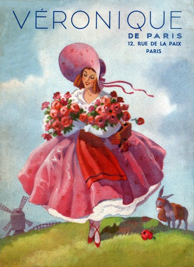Veronique kjoler. ca. 1920 (gravering) af French School