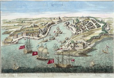 Näkymä Brestistä 1700-luvulla. af French School