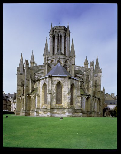 Udsigt over Coutances-katedralen fra øst af French School