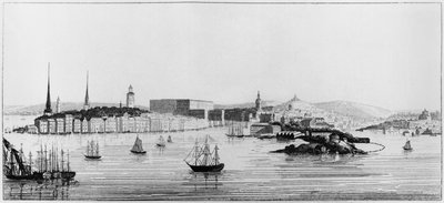 Udsigt over Stockholm, 1841 af French School