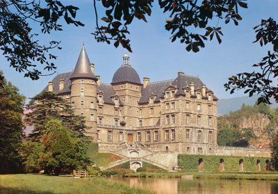 Udsigt over Chateau de Vizille, bygget for konstabelen af Lesdiguieres i 1611-19 af French School