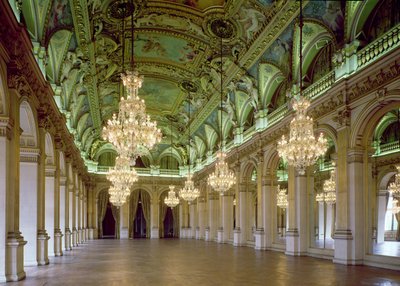 Udsigt over Grande Salle des Fetes, efter 1871 af French School
