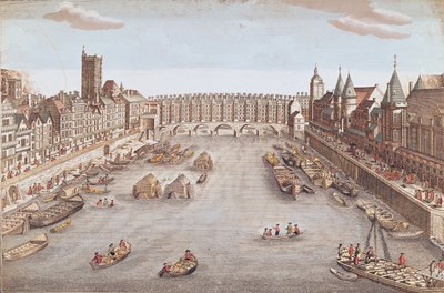 Udsigt over Pont au Change ser nedstrøms af French School