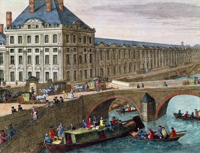 Udsigt over Seinen ved Port Royal (detaljer) af French School