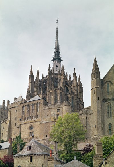 Udsigt over klosterets chevet, 1450-1521 af French School