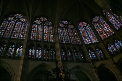 Ansicht der Südseite des Kirchenschiffs von French School