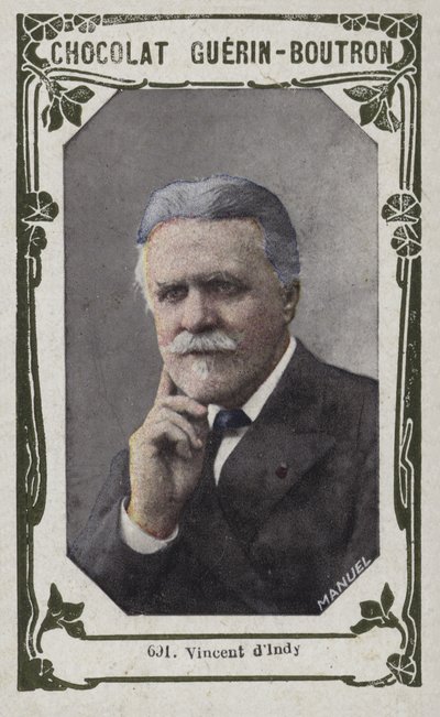 Vincent dIndy (farvet foto) af French School