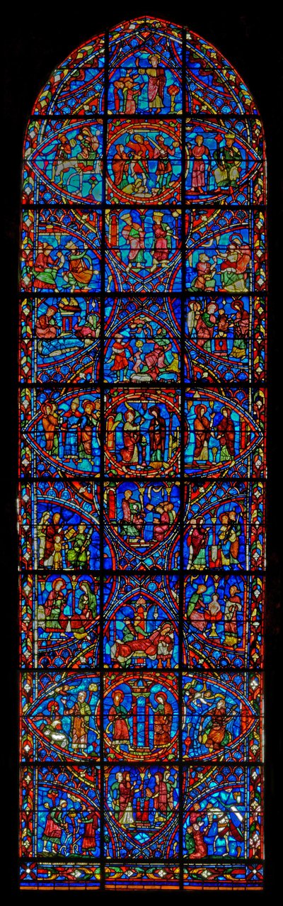Jomfru Maria historie (w28b) af French School