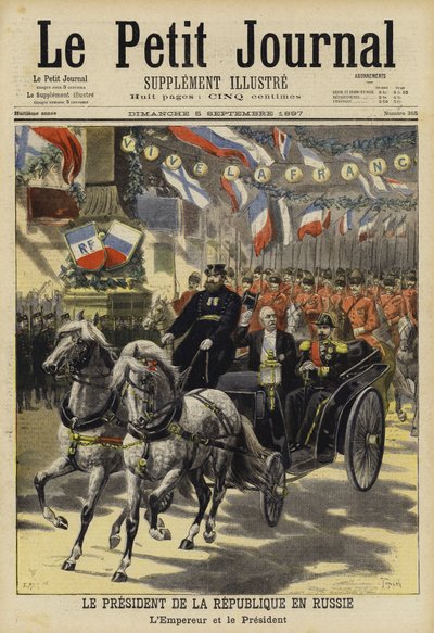 Besøg af den franske præsident Felix Faure i Rusland, 1897 af French School