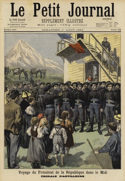 Besøg af den franske præsident Felix Faure i Midi, 1897 af French School