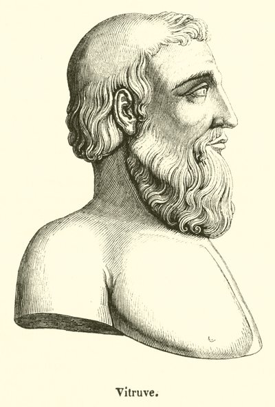Vitruvius (gravering) af French School