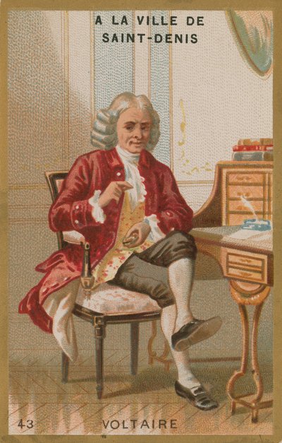 Voltaire, fransk oplysningsforfatter og filosof af French School