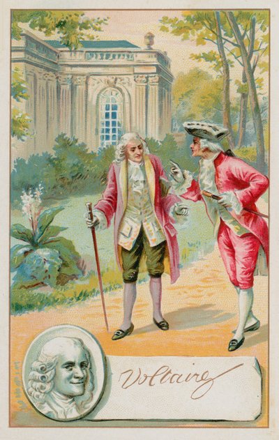 Voltaire, fransk forfatter, historiker og filosof fra oplysningstiden (1694-1778) af French School