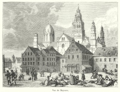 Udsigt over Mainz (gravering) af French School