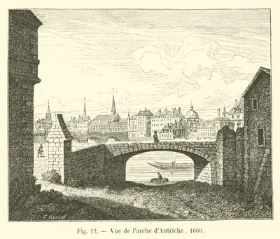 Udsigt over Østrigs bue, 1660 af French School