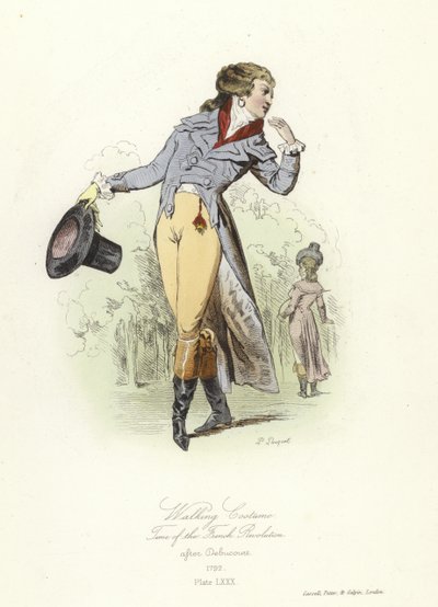 Vandrekostume, den franske revolutions tid af French School