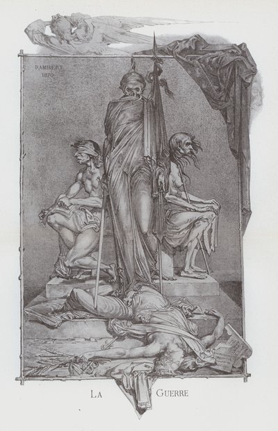 Krig (litho) af French School